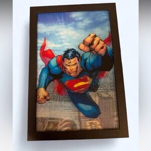 Superman Motion Wall Hanging Framed Picture 3D Art DC Comic Walls